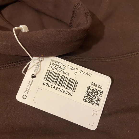 NWT lululemon Align Bra A/B size 8 - Picture 3 of 3
